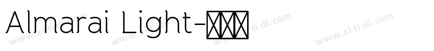 Almarai Light字体转换